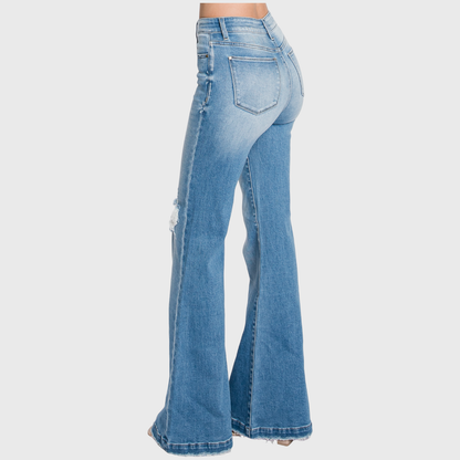 Petra - Super High Rise Flare Jeans