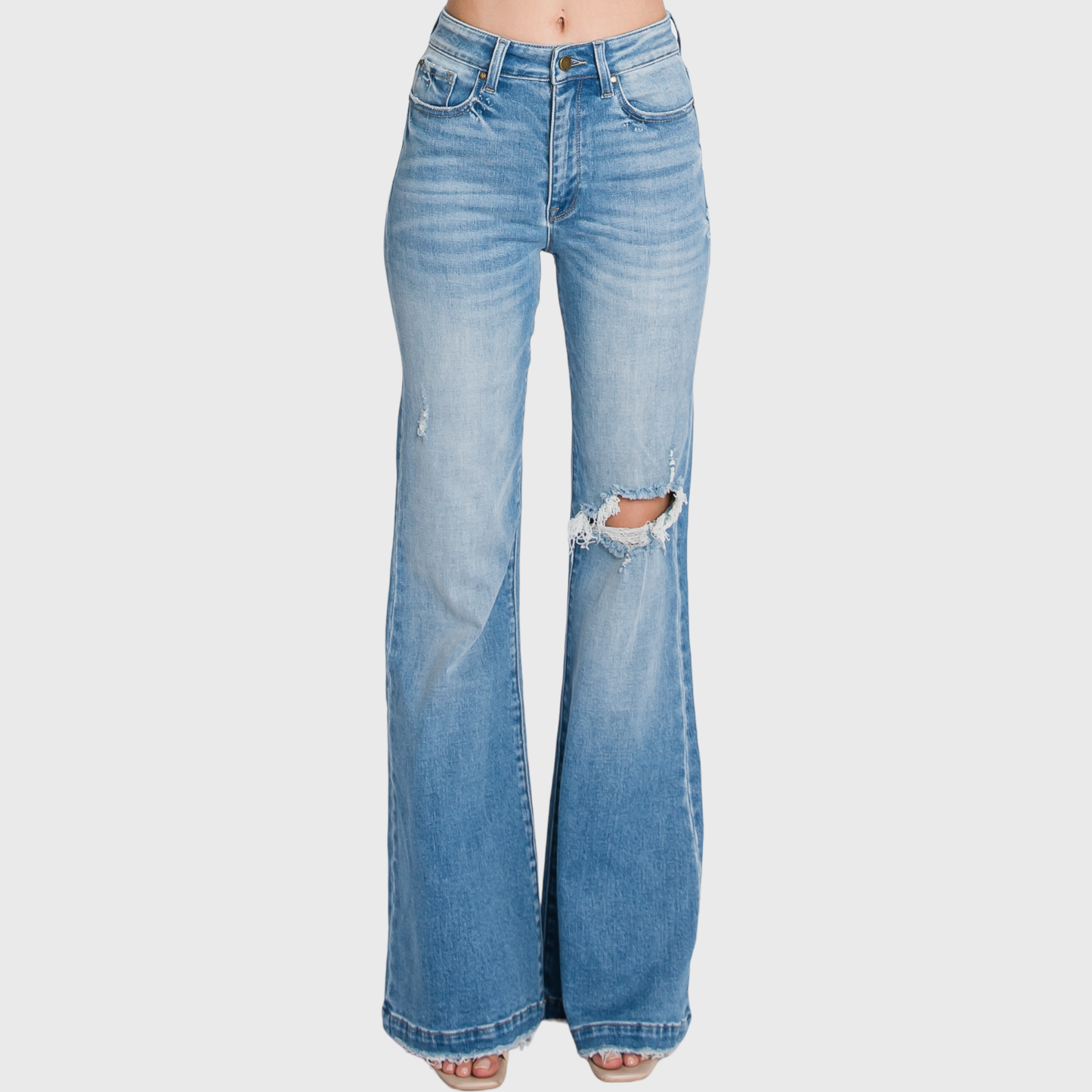 Petra - Super High Rise Flare Jeans