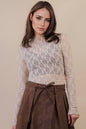 Allure High-Neck Mesh Top
