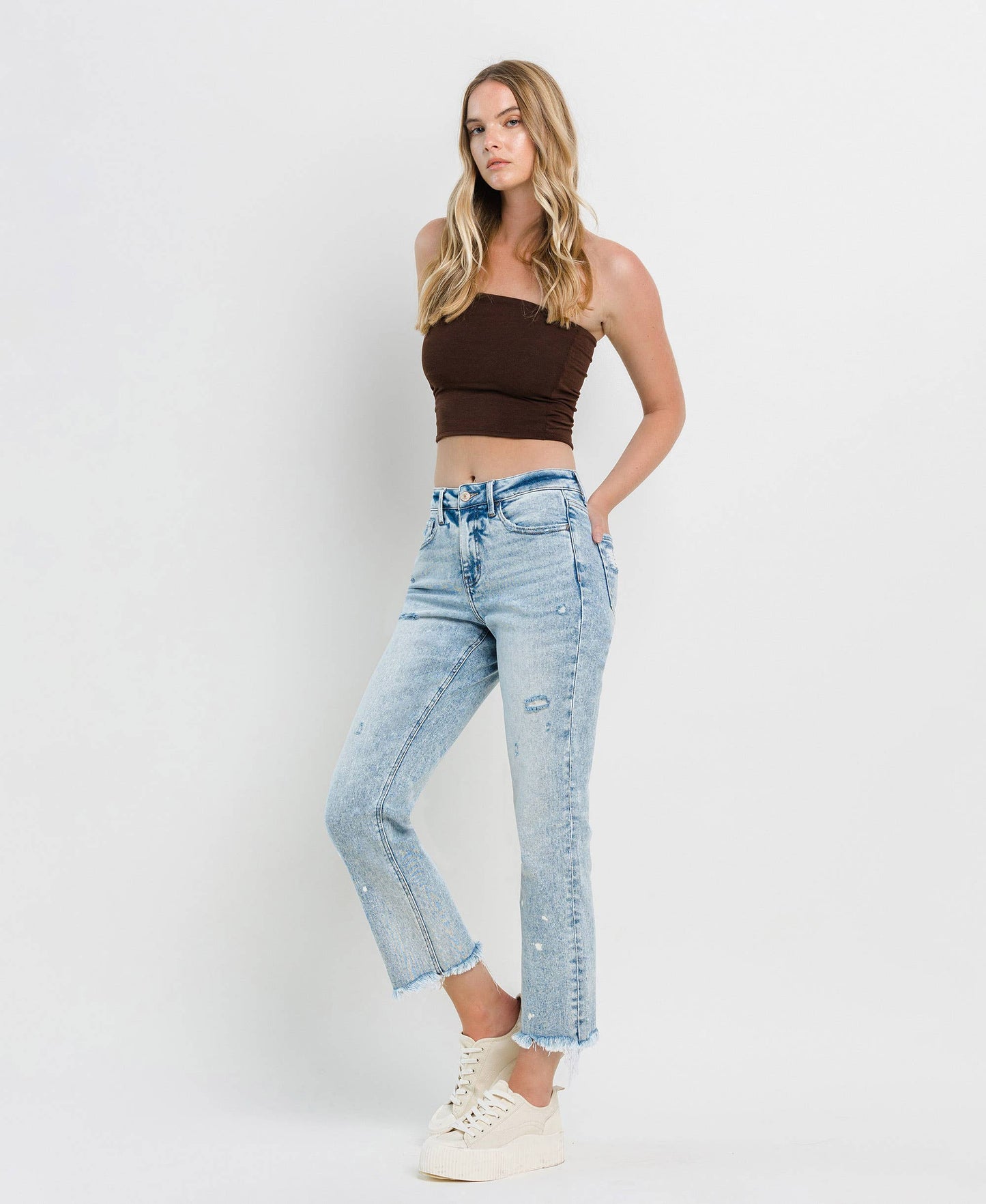 Lovervet- TUMMY CONTROL HIGH RISE STRAIGHT JEANS LV1295