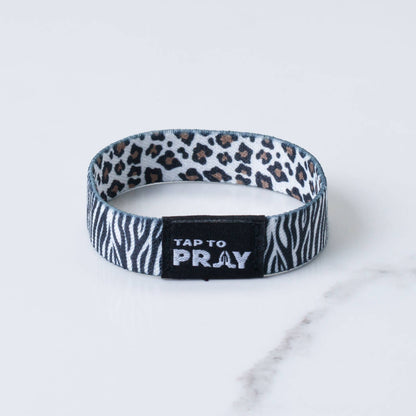 Tap To Pray™ Wristbands - Safari Zebra