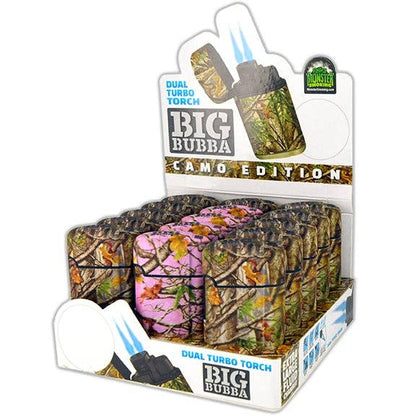 Big Bubba Dual Torch Lighter Camo Assortment- 15/Display