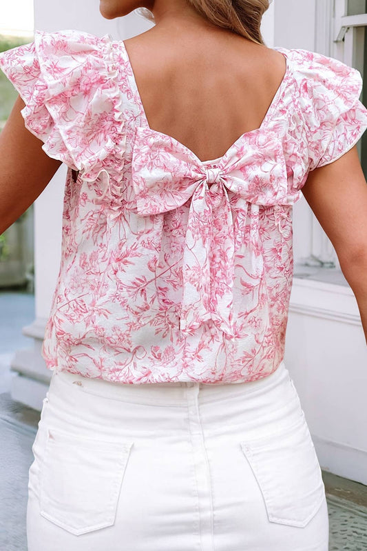 Flutter & Flourish Bow Back Blouse