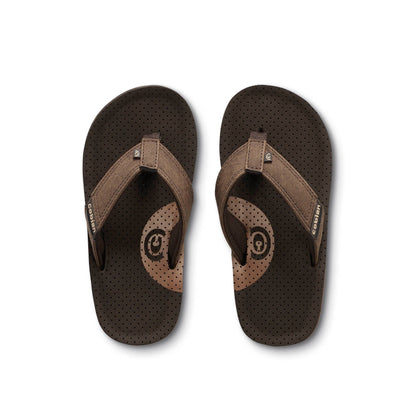 Cobian USA - ARV 2™ Jr. - Mocha Kid’s (Boys) High Quality Beach Flip Flop Sandal