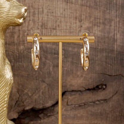 Classic Bubble Hoops – Gold with Pearl or Crystals