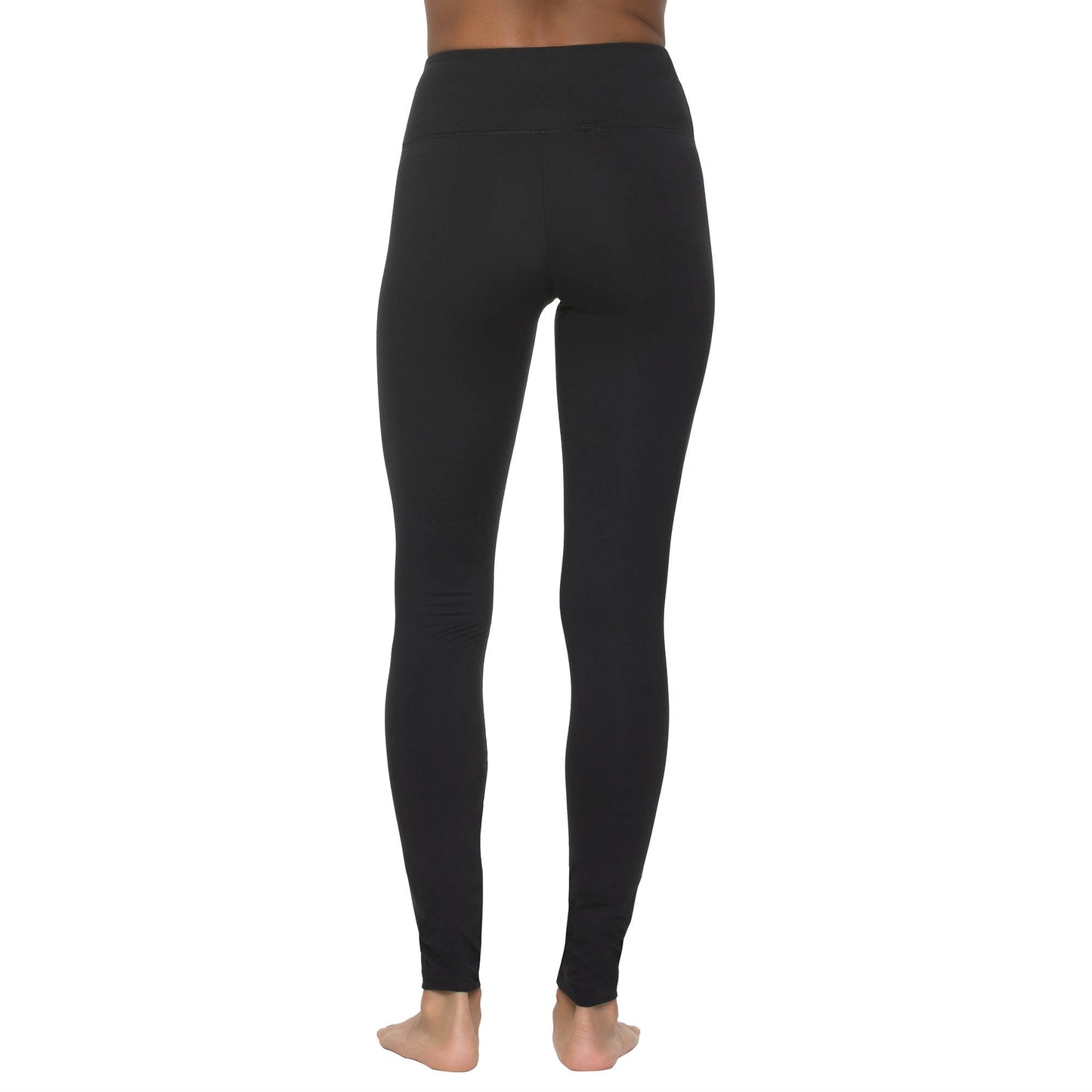 Sueded Athletic Leggings: Black (BLK)