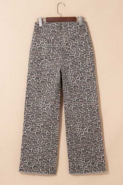 In the Wild high waisted leopard Jeans