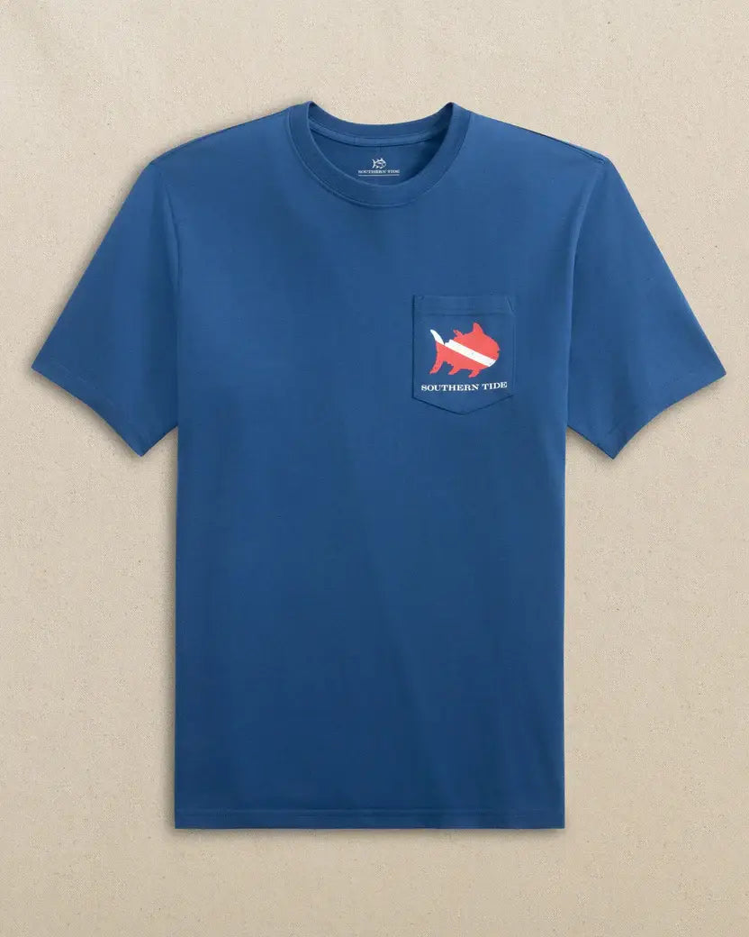 M SS SkipJack Scuba Flag Tee