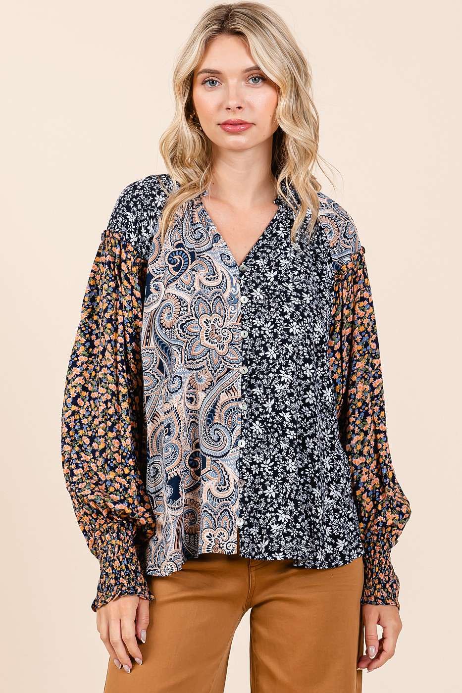 Magnolia Patch Top