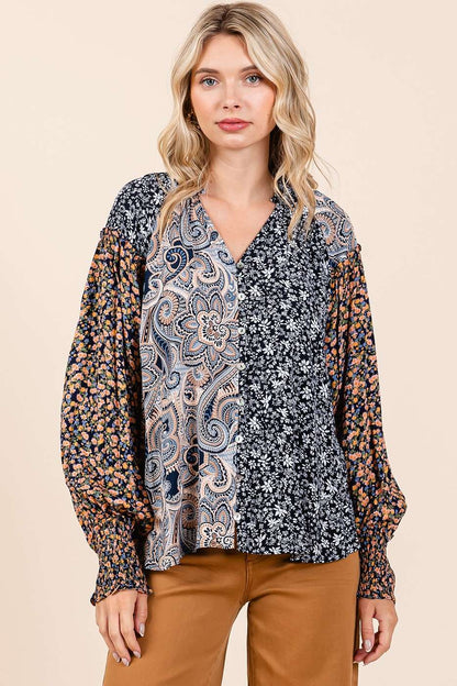 Magnolia Patch Top