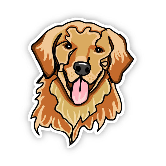 Big Moods - Golden Retriever Dog Sticker
