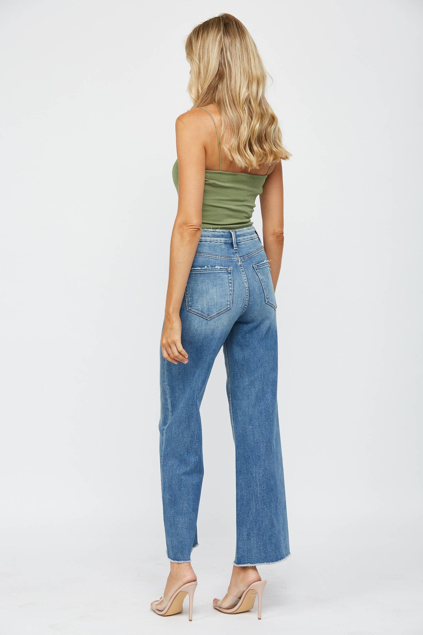 STRETCH SUPER HIGH RISE WIDE LEG