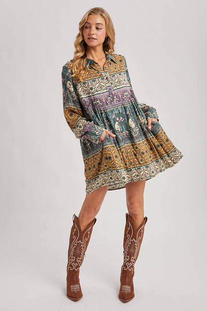 Sunset Bazaar Swing Dress