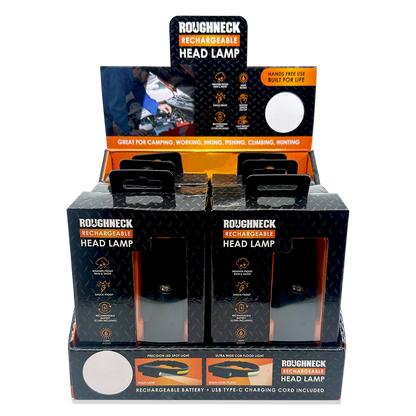 Roughneck Headlamp Flashlight with Motion Sensor