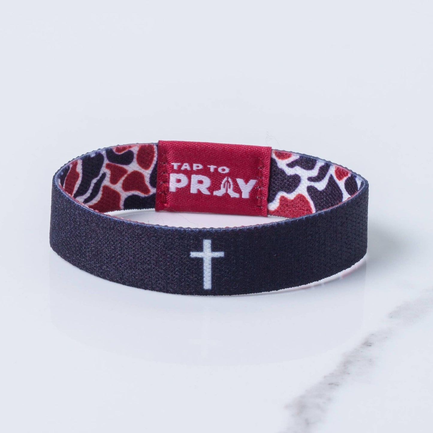 Tap To Pray™ Wristbands - Team Camo - Maroon & Black