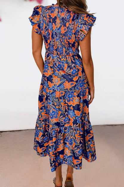 Maldives Boho Floral Maxi Dress