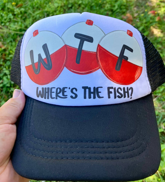 Where’s the fish summer trucker hat