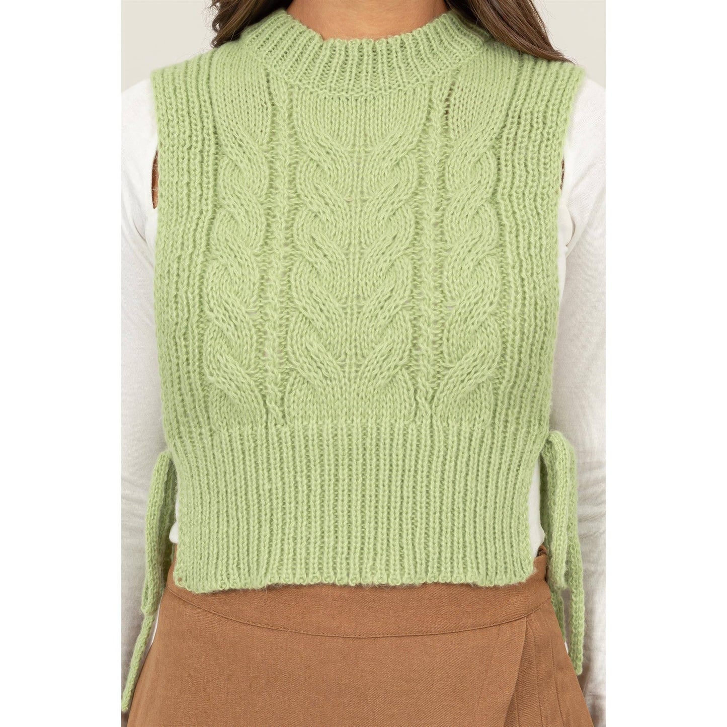 The Daphne side tie sweater vest