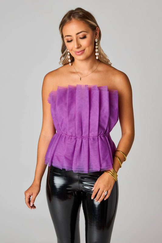 BuddyLove - Giselle Iris Strapless Tulle Top