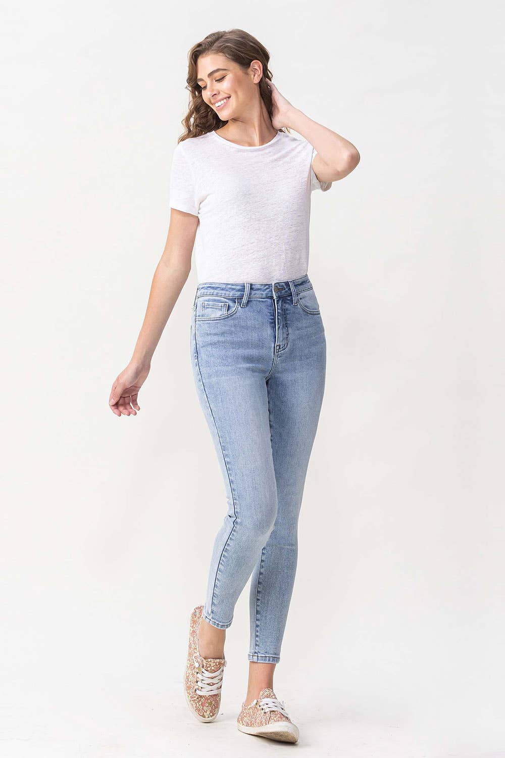 Lovervet by VERVET - HIGH RISE CROP SKINNY