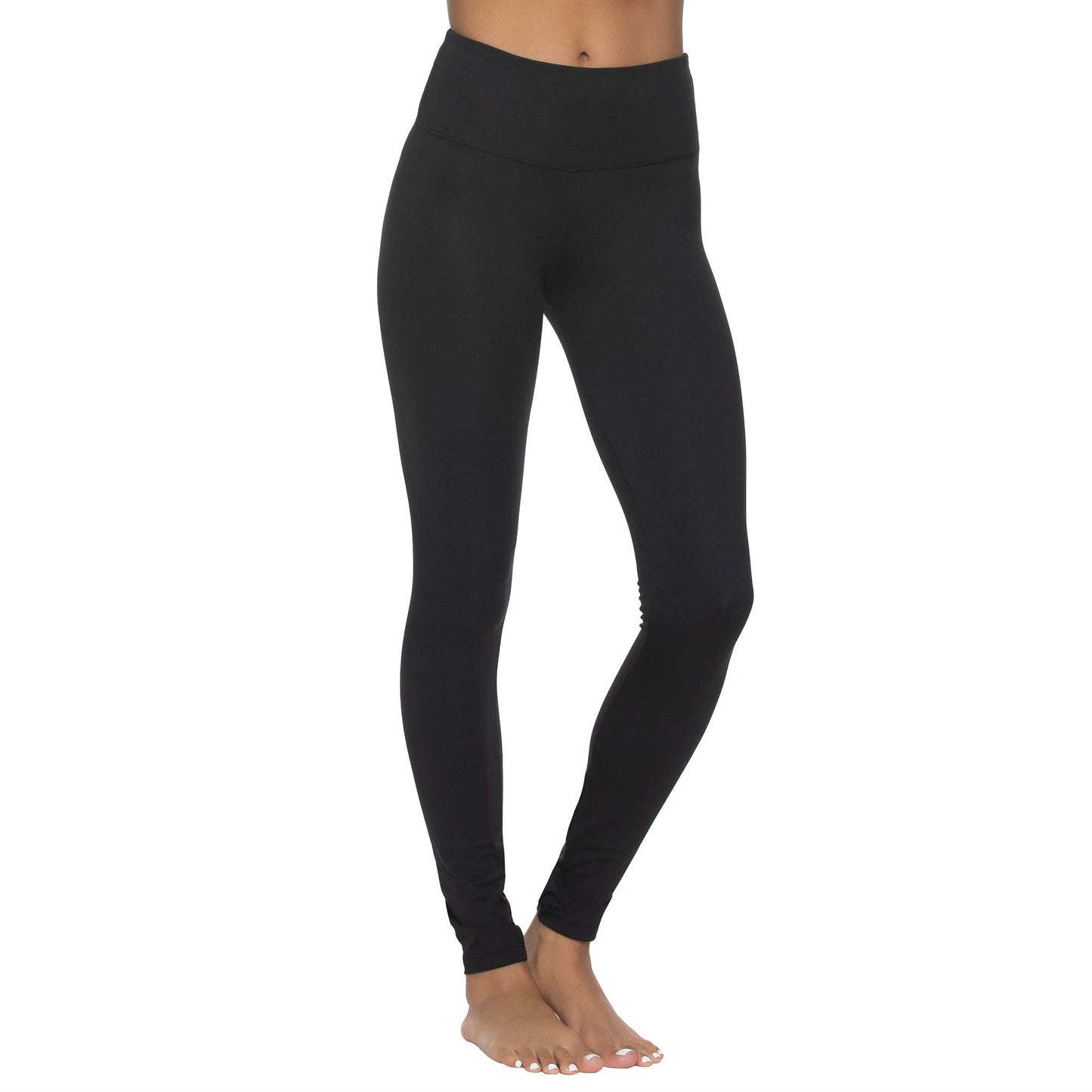 Sueded Athletic Leggings: Black (BLK)