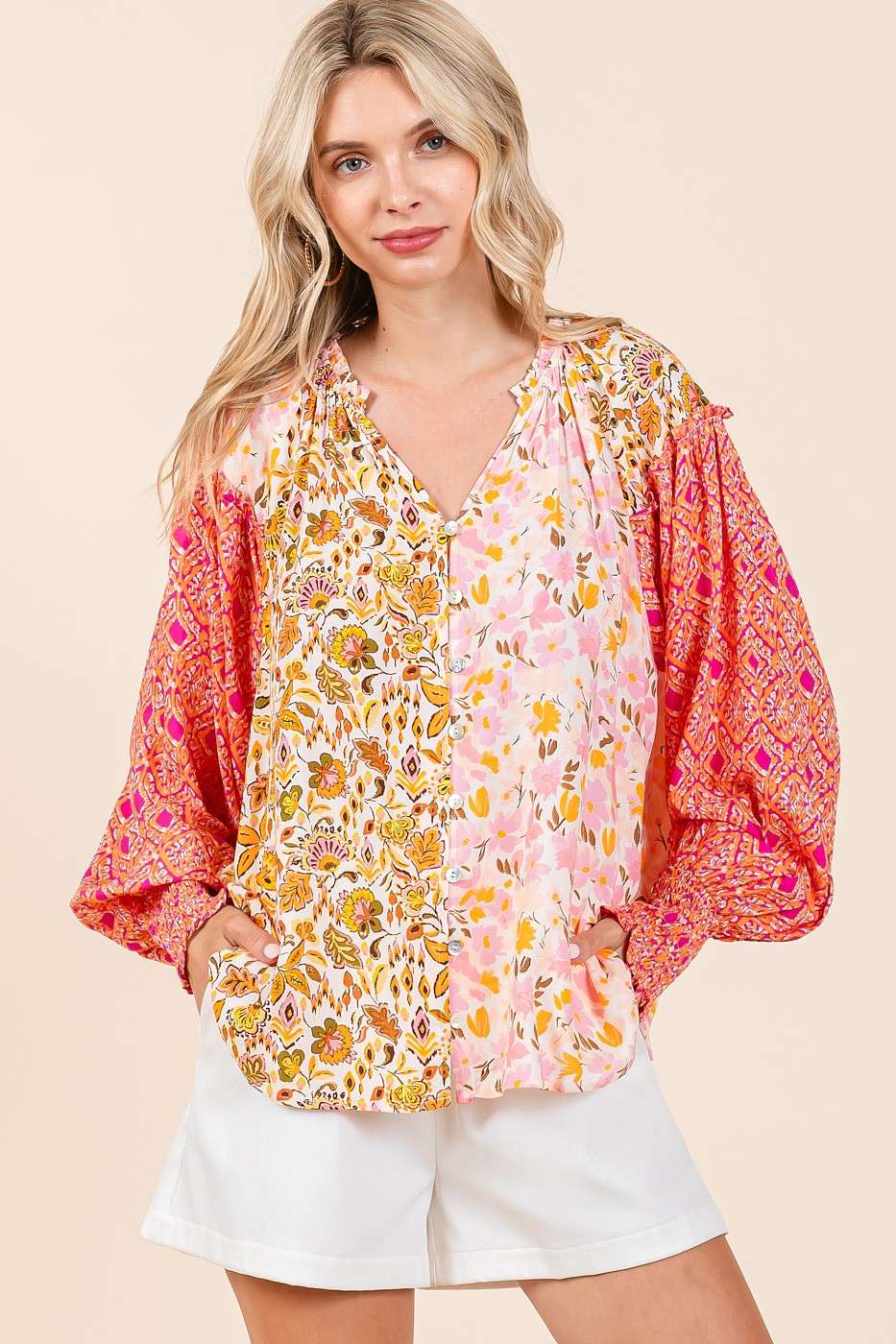 Magnolia Patch Top