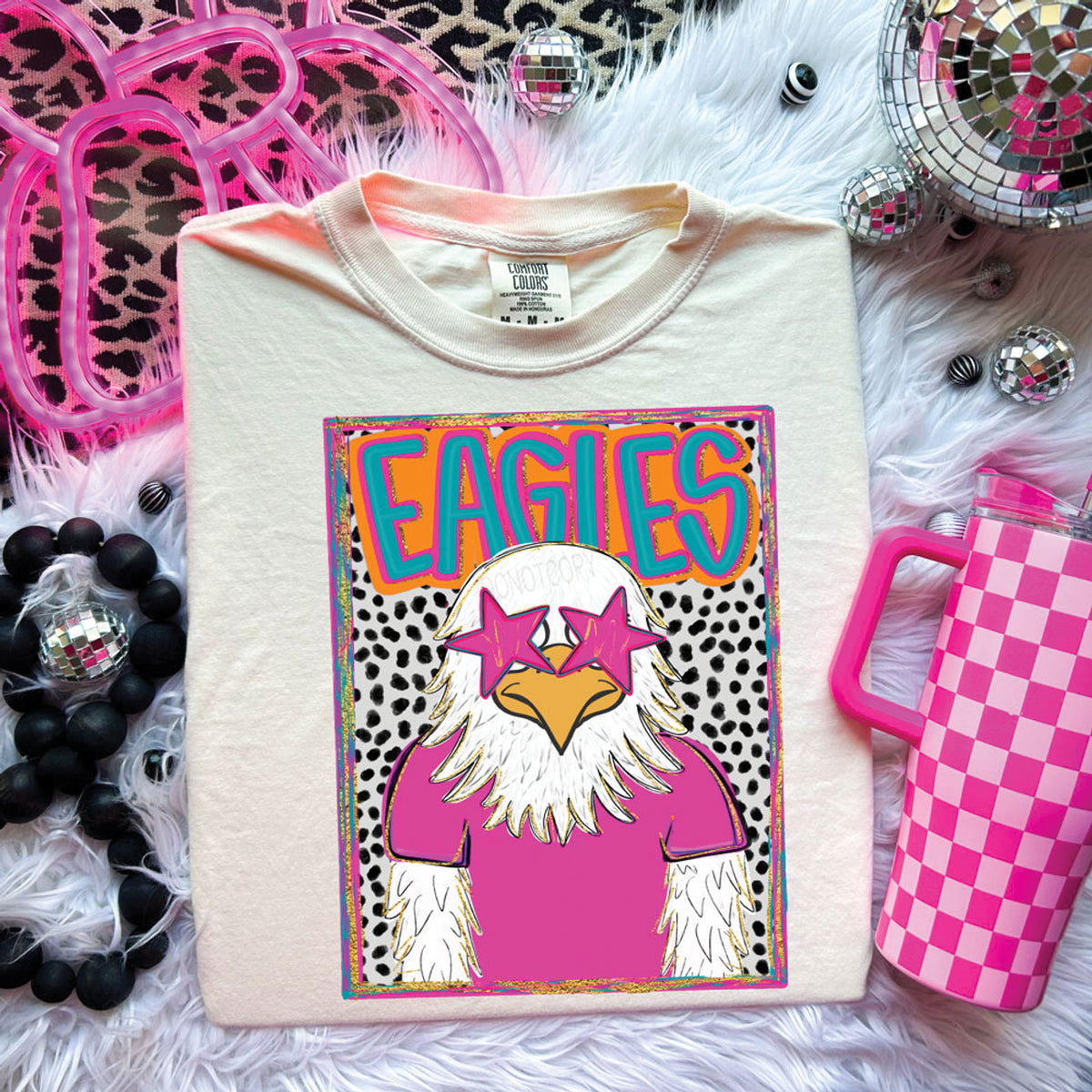 Eagles Colorful Mascot DTF Heat Transfer