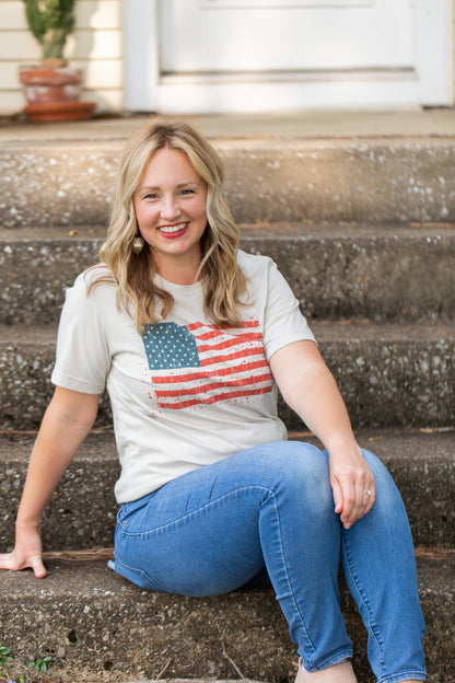 SOUTHERN FRIED DESIGN BARN - American Flag - Shirt