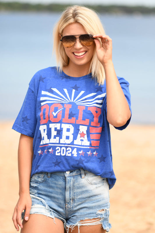 Dolly Reba 2024: Blue Star Tee