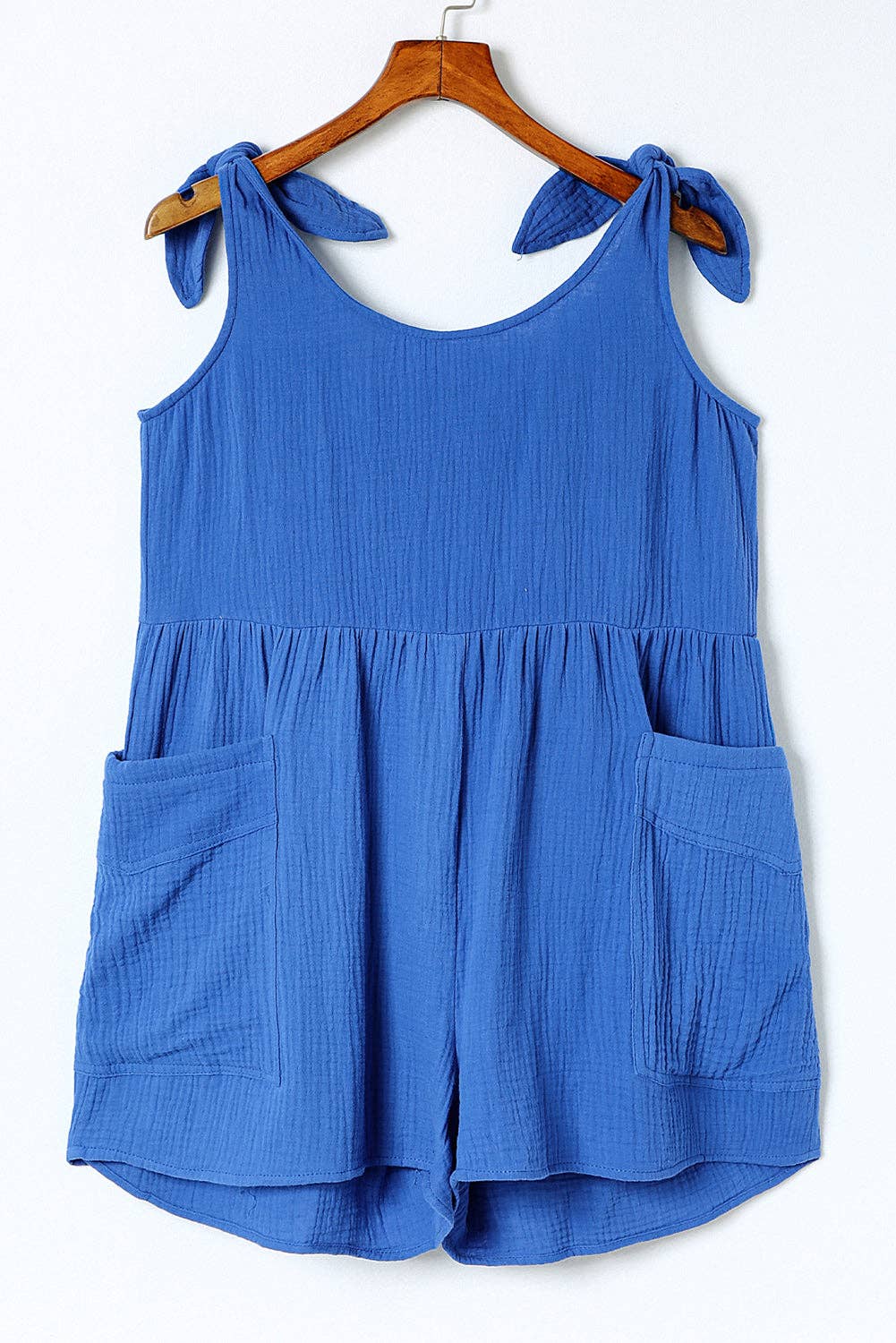 Feeling sexy and free blue romper