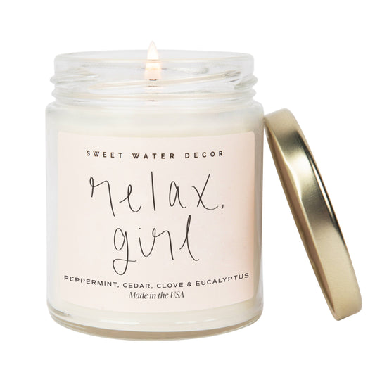 Relax, Girl 9 oz Soy Candle