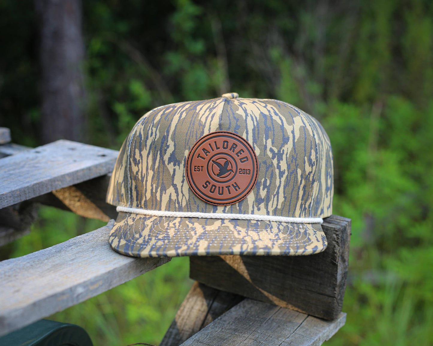 Bottomland Camo - Duck leather patch