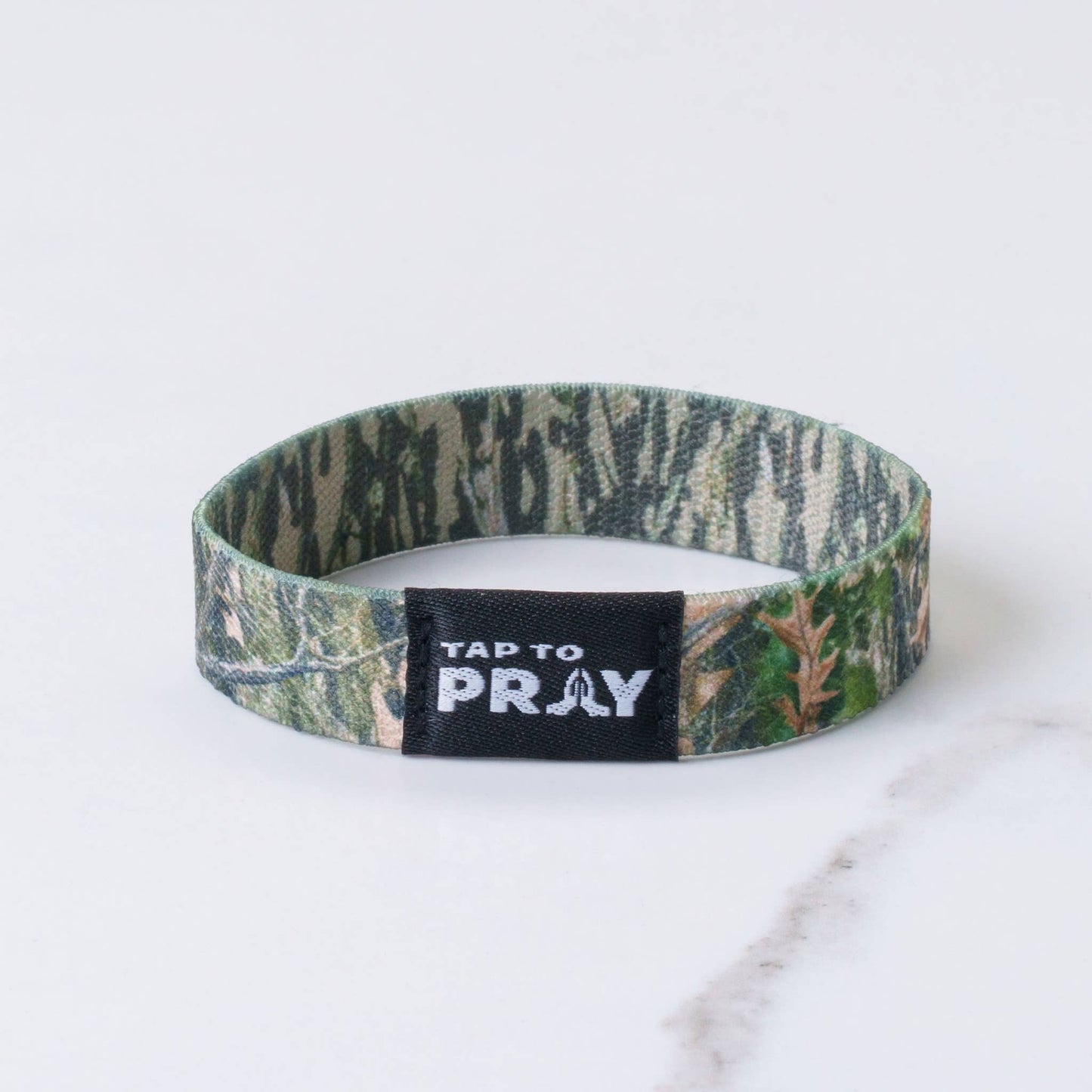 Tap To Pray™ Wristbands - Forest & Tree Bark Camo