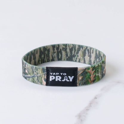 Tap To Pray™ Wristbands - Forest & Tree Bark Camo