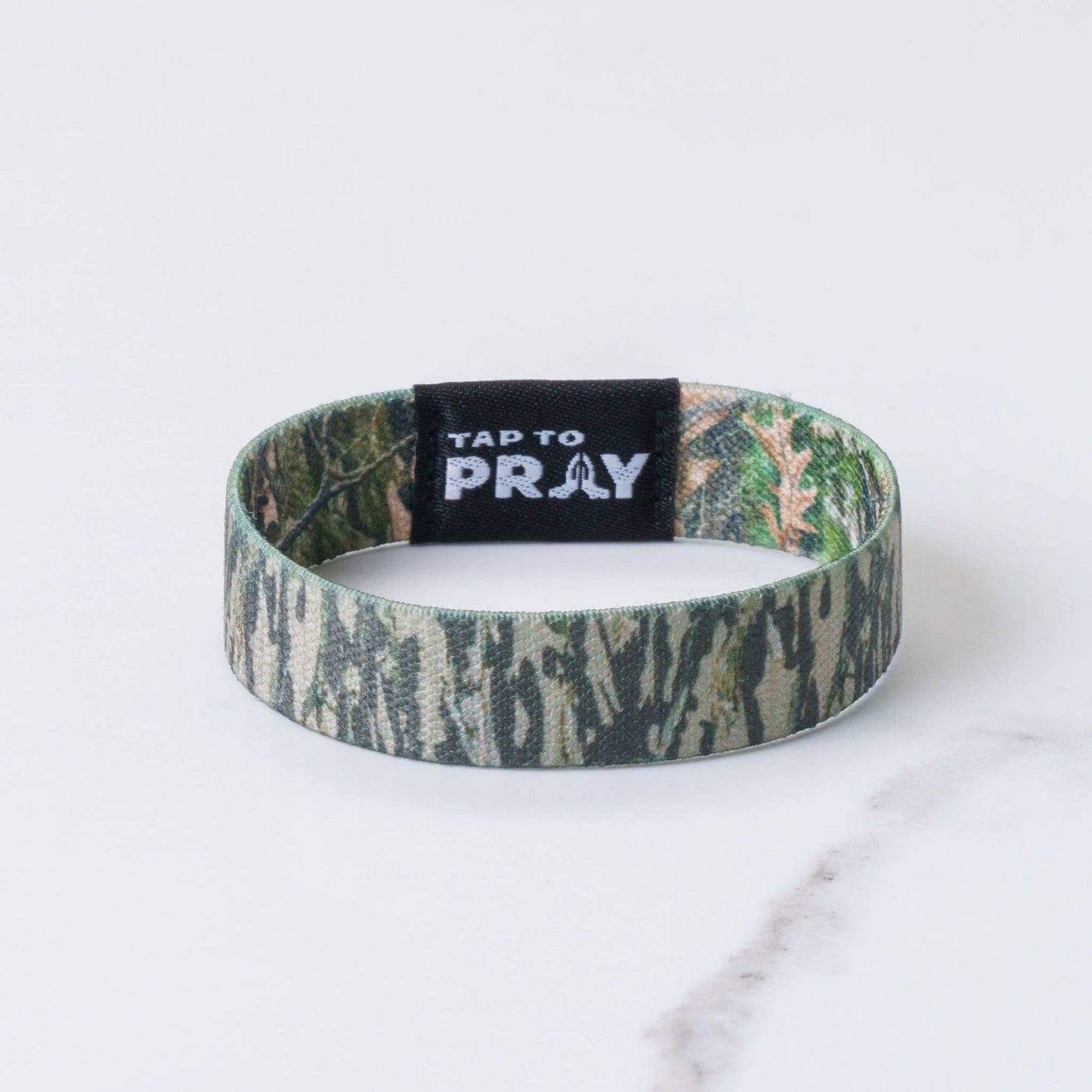 Tap To Pray™ Wristbands - Forest & Tree Bark Camo