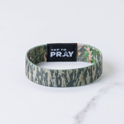 Tap To Pray™ Wristbands - Forest & Tree Bark Camo
