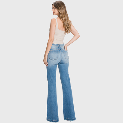 Petra - Super High Rise Flare Jeans