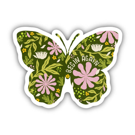 Big Moods - Begin Again Butterfly Sticker