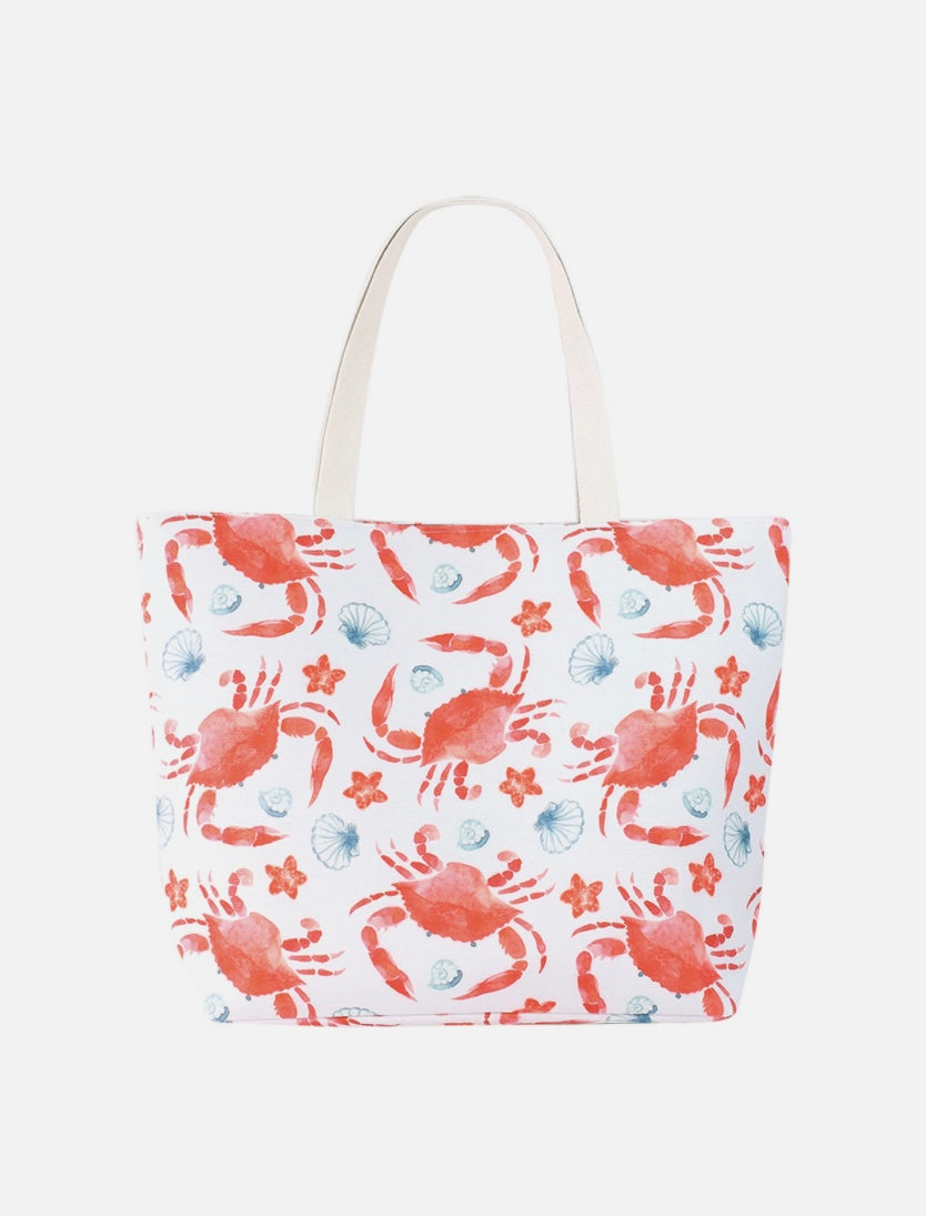 Crabby Shell Beach Tote