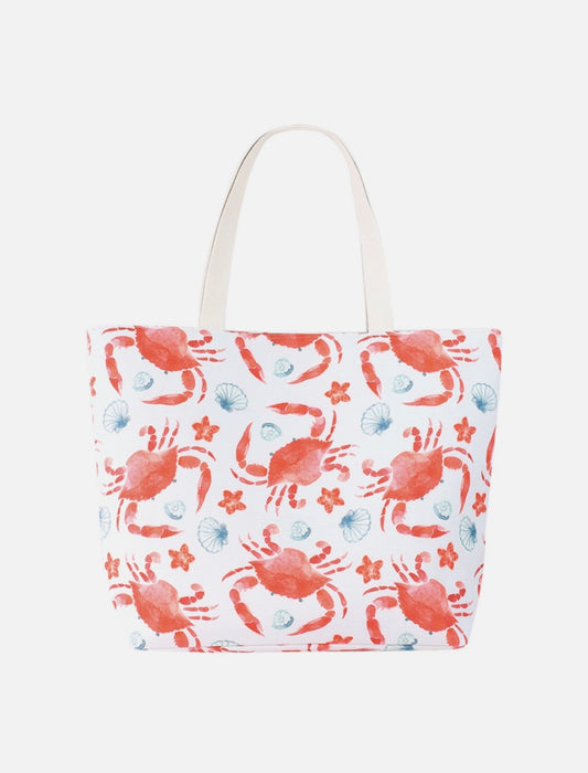 Crabby Shell Beach Tote