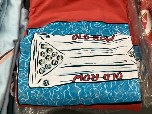 Old Row Pong Tshirt Coral Sm