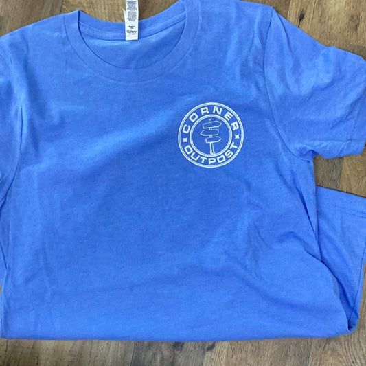 Corner Outpost Unisex Tee Columbia Blue