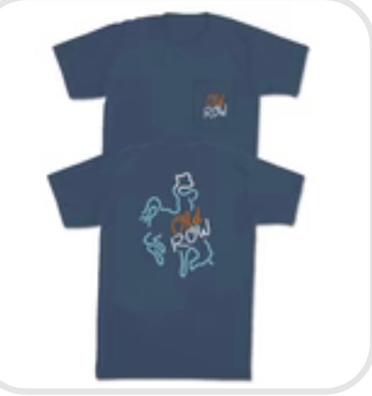 Old Row Neon Cowboy Pocket Tee Large