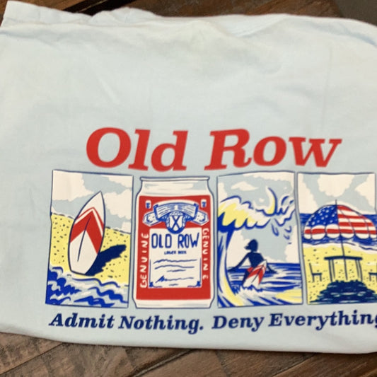 Old Row Independence Day Pckt Tee Light Blue L