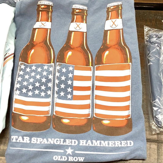 Old Row Independence Day Pckt Tee Light Blue S