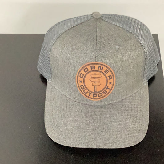 Slate Charcoal Lost Hat ConCO leather patch