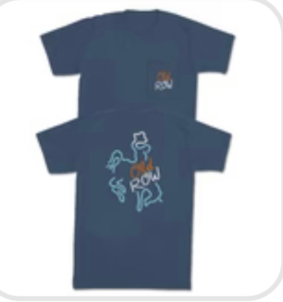 Old Row Neon Cowboy Pocket tee small