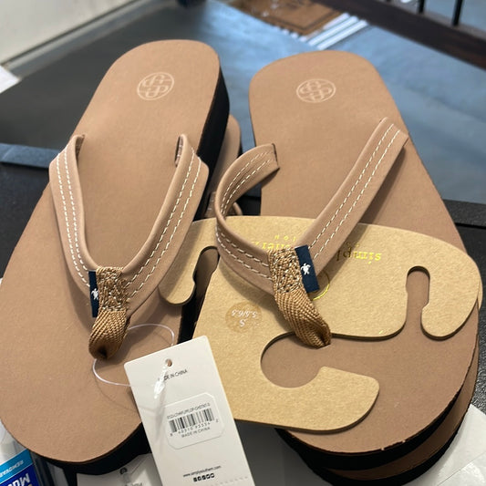 Simply Southern Ladies Chestnut flip flops