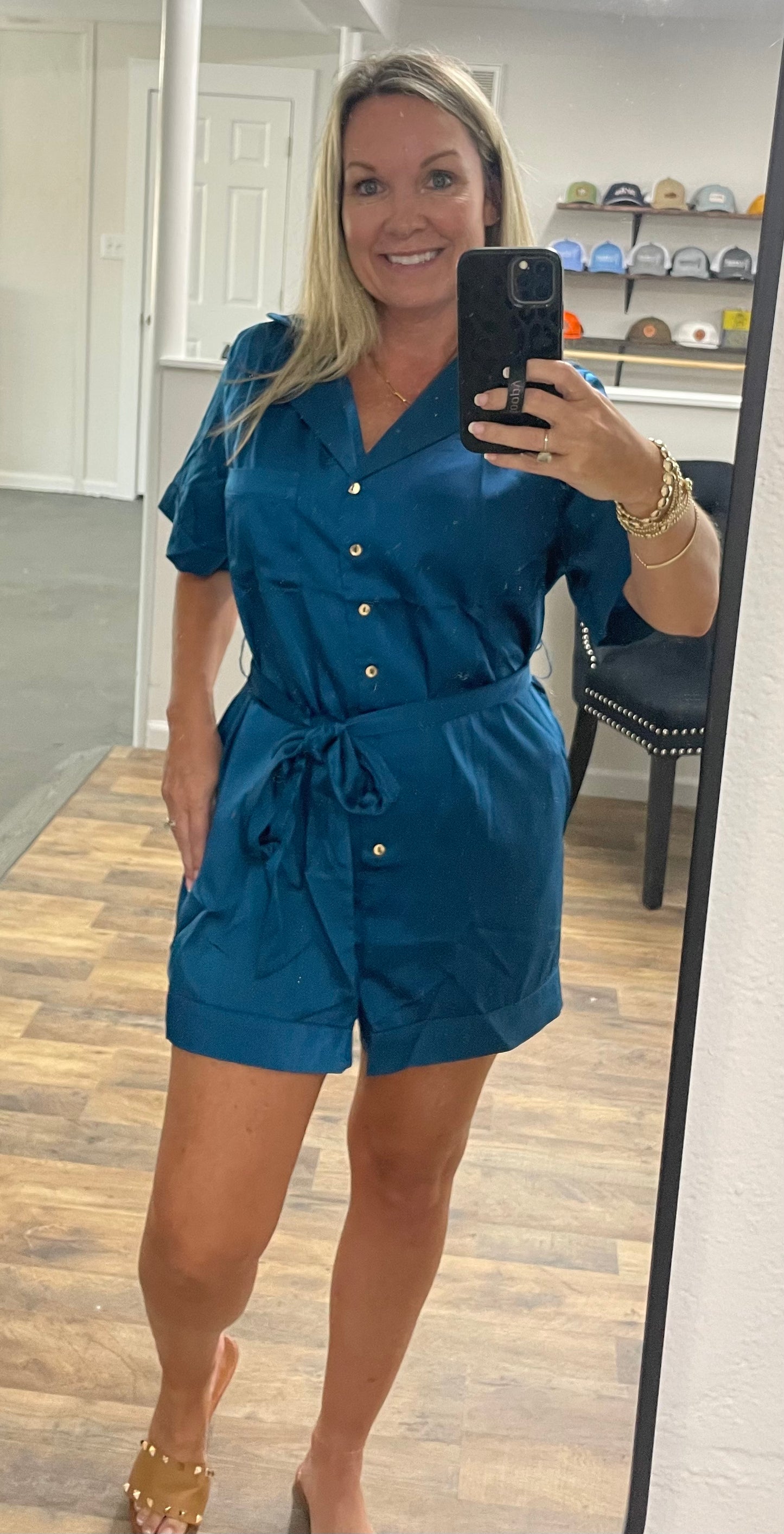 Teal Romper