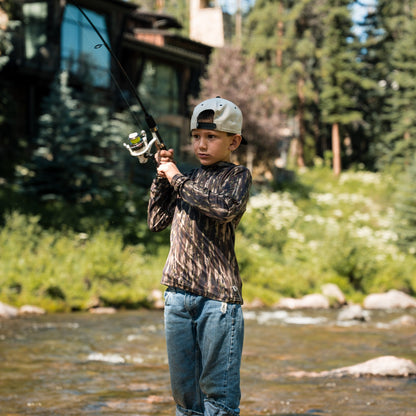 YOUTH PERFORMANCE HOODIE- MIDLAND CAMO